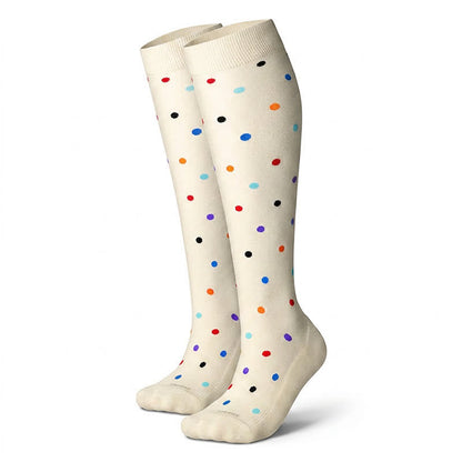 Chaussettes de compression à pois (3 paires) - Beige - L/XL - image 10