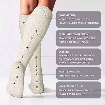 Chaussettes de compression à pois (3 paires) - image 6