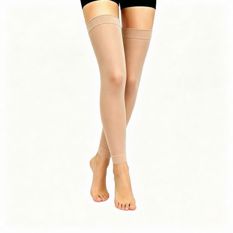 Manchons de compression montants sans pieds (3 paires) - Nu - L/XL - image 1
