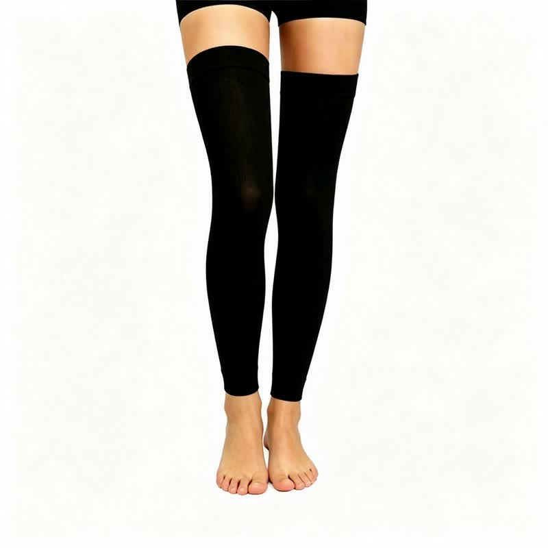 Manchons de compression montants sans pieds (3 paires) - Noir - L/XL - image 0