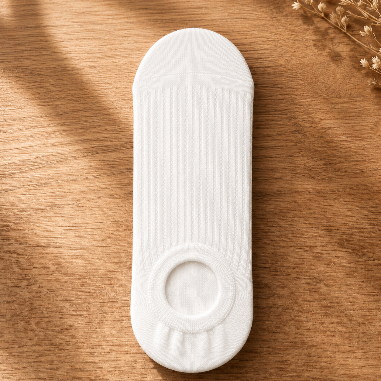 Chaussettes invisibles côtelées et respirantes (4 paires) - Blanc - EU36-40(US3-7) - image 8