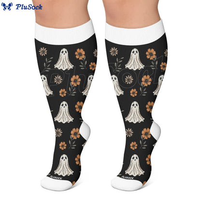 Chaussettes de compression grandes tailles « Contes d'automne fantomatiques » - image 6