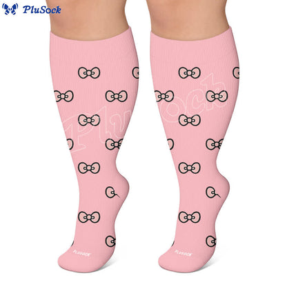 Chaussettes de compression à nœud cerise grande taille - image 8