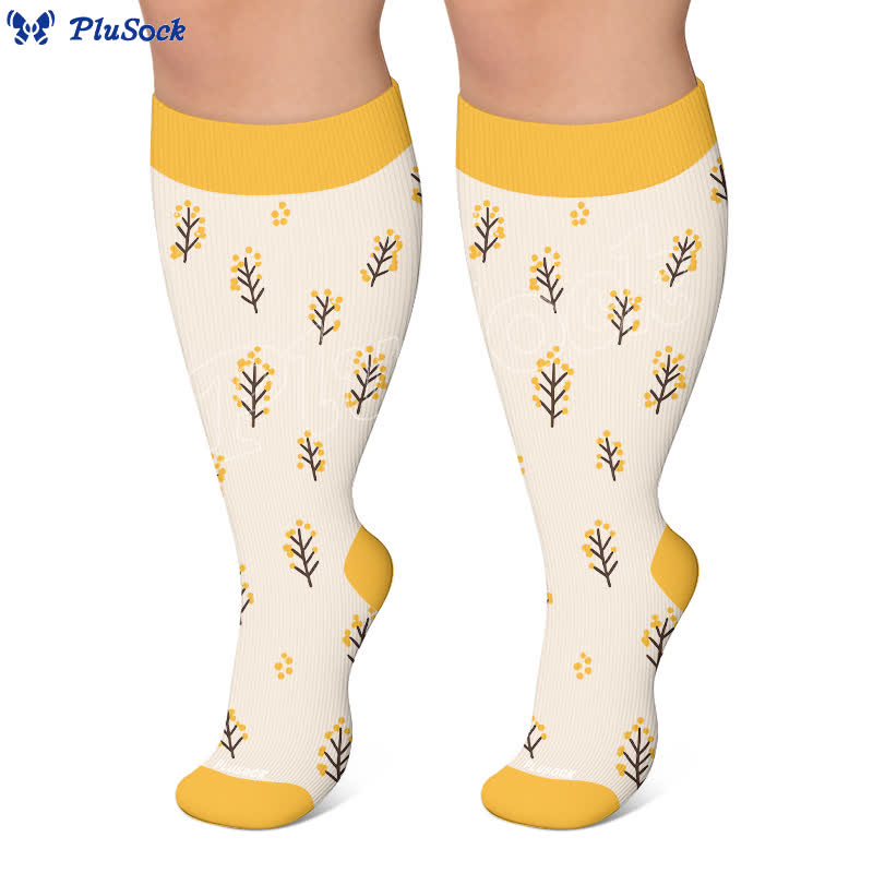 Chaussettes de compression à nœud cerise grande taille - image 6