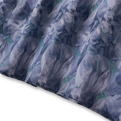 Robe maxi décontractée à volants effet marbre - image 1