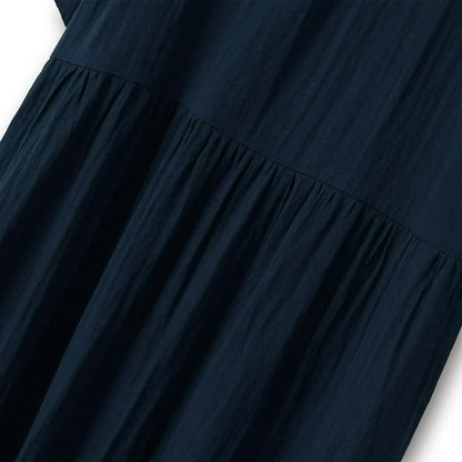 Robe midi fluide à col boutonné - image 6
