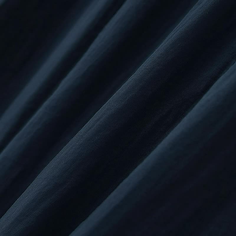 Robe midi fluide à col boutonné - image 4
