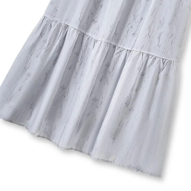 Robe maxi romantique à col nœud - image 2