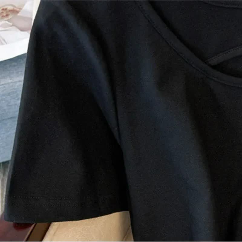Robe midi décontractée à encolure en V - image 4