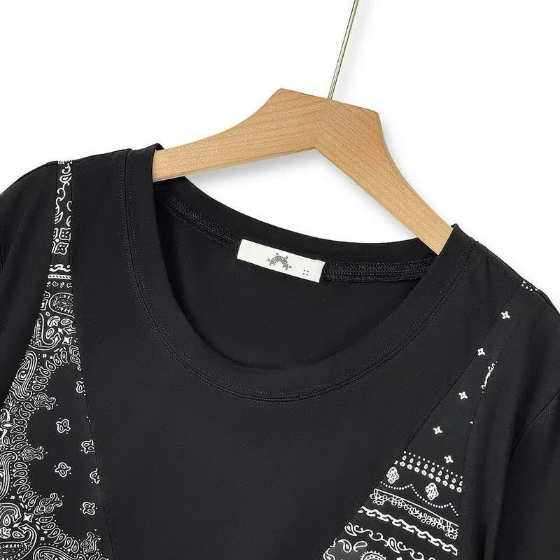 Robe maxi à volants imprimée bandana - image 3