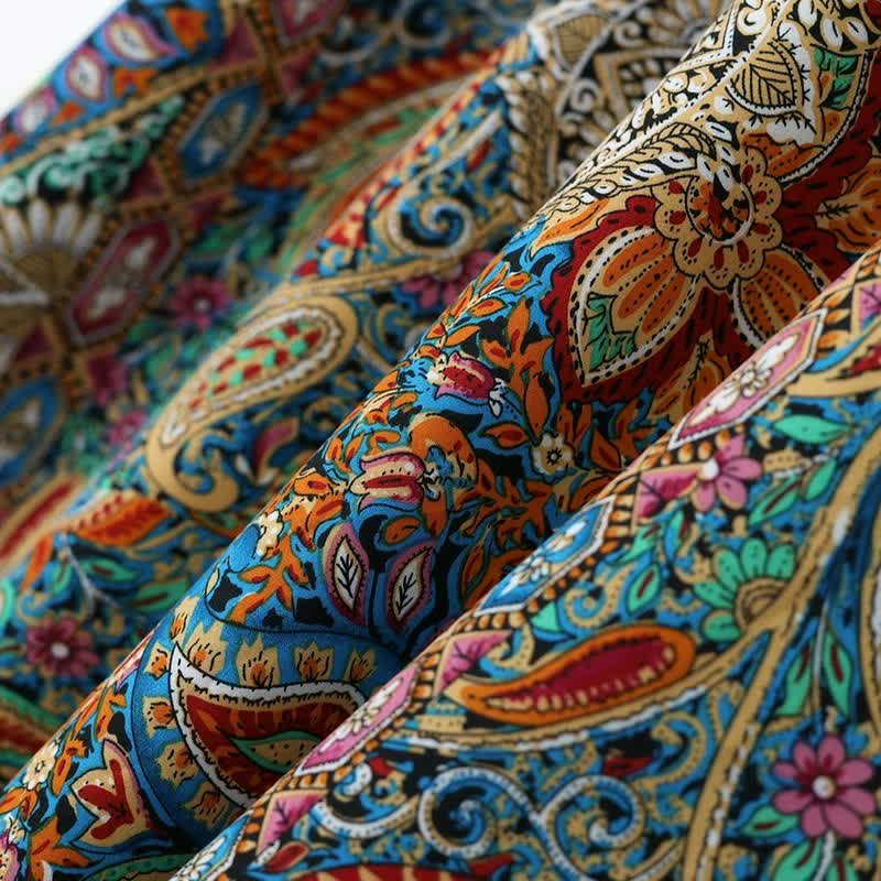 Robe midi bohème à volants - image 4