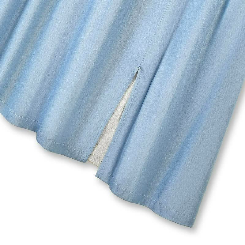 Robe maxi contrastée à foulard noué - image 1