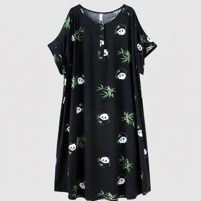 Robe midi Soft Panda Lounge - Noir - 4XL - image 3