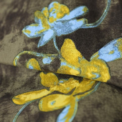 Robe midi vintage en viscose à fleurs - image 4