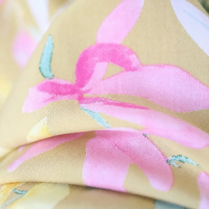 Robe longue en viscose à fleurs pastel - image 2