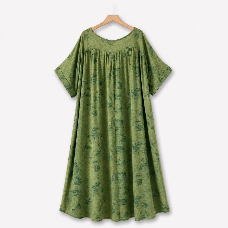 Robe midi Botanical Breeze - Vert - 5XL - image 10