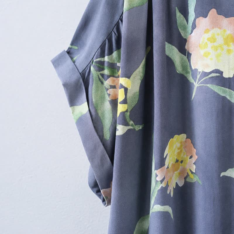 Robe midi décontractée à fleurs - image 4