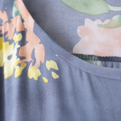Robe midi décontractée à fleurs - image 3