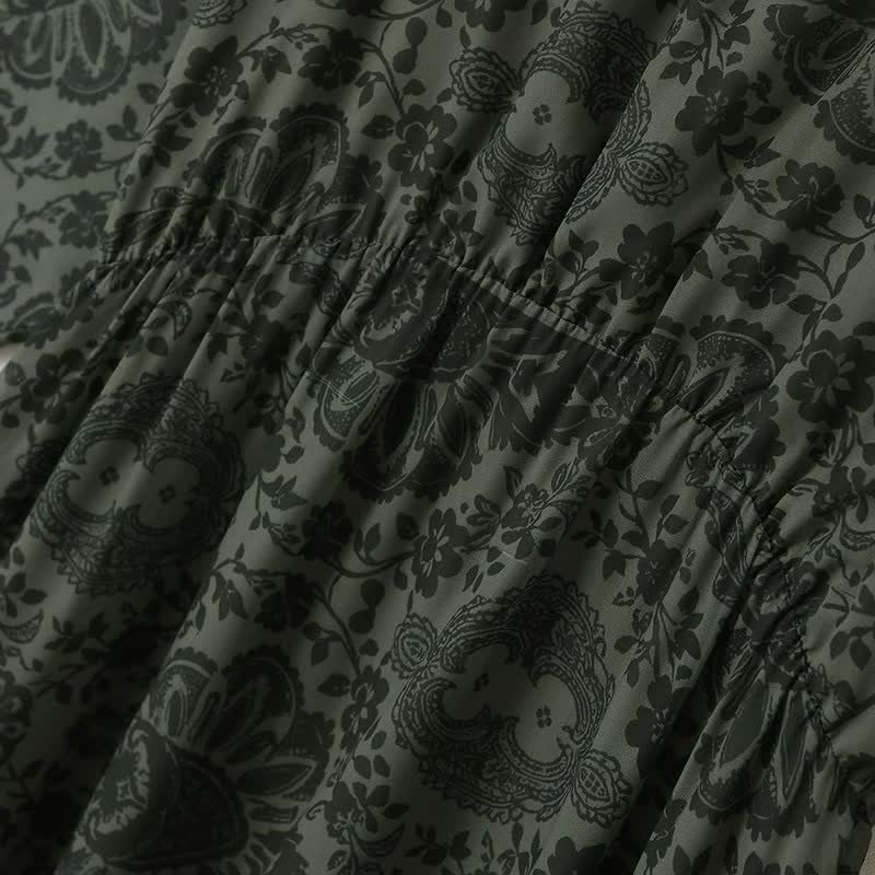 Robe midi vintage à fleurs - image 2
