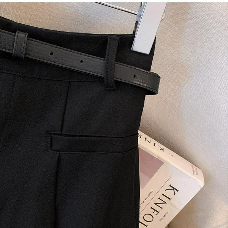Jupe midi plissée élégante avec ceinture - image 4