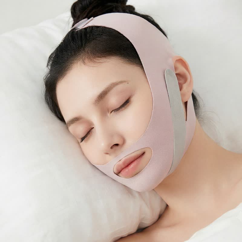 Bande de soutien faciale souple et ajustable en forme de V - image 2