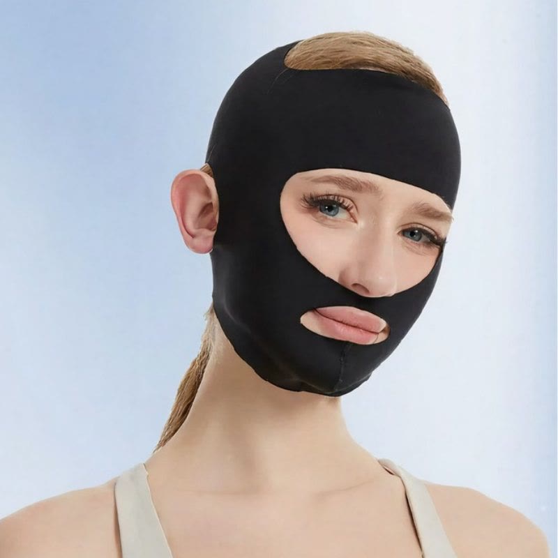 Masque facial sans couture - Noir - One Size - image 3