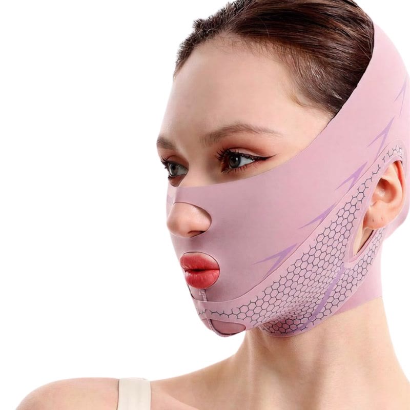 Masque facial contour alvéolé - Violet - One Size - image 5