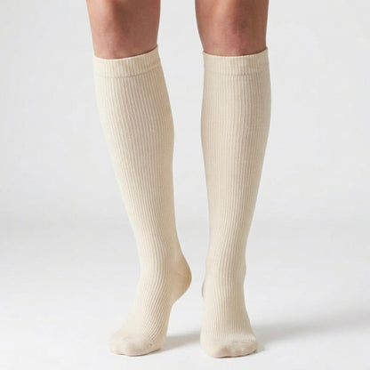 Chaussettes de compression de couleur claire (3 paires) - image 3