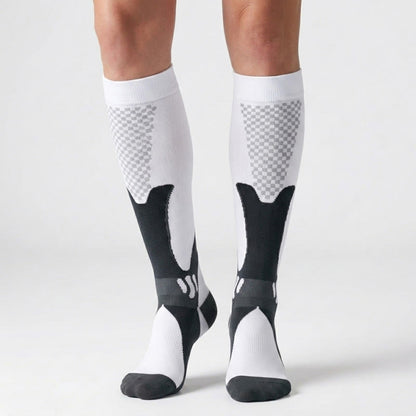 Chaussettes de compression à rayures colorées (3 paires) - image 2