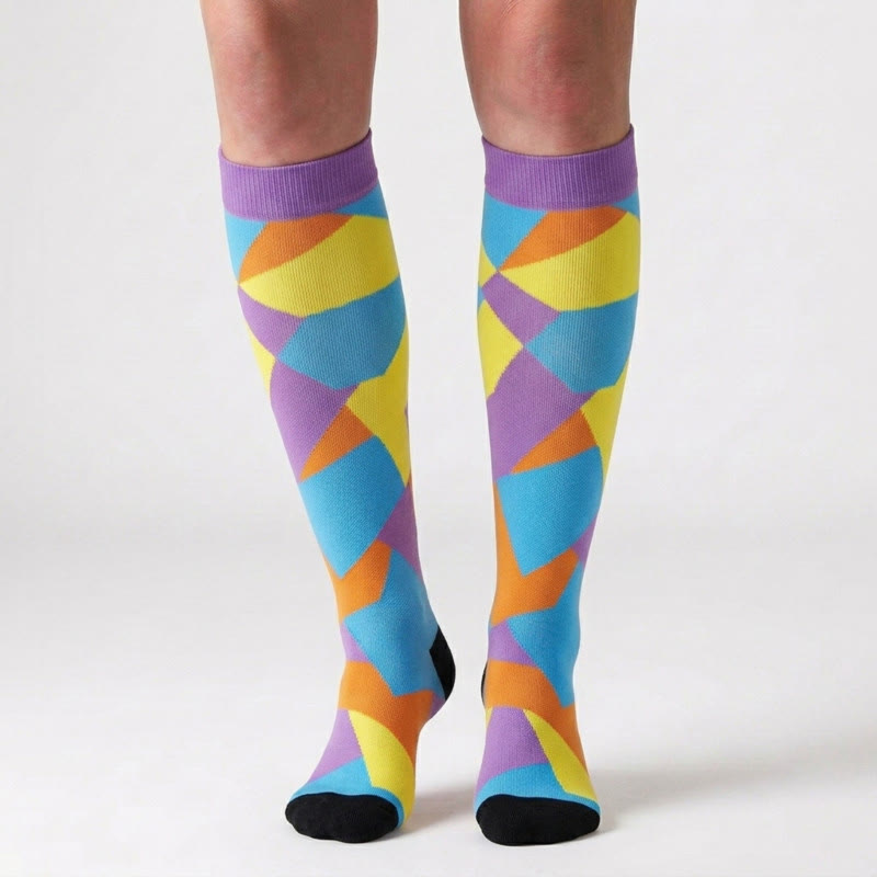 Chaussettes de compression colorées (4 paires) - image 3