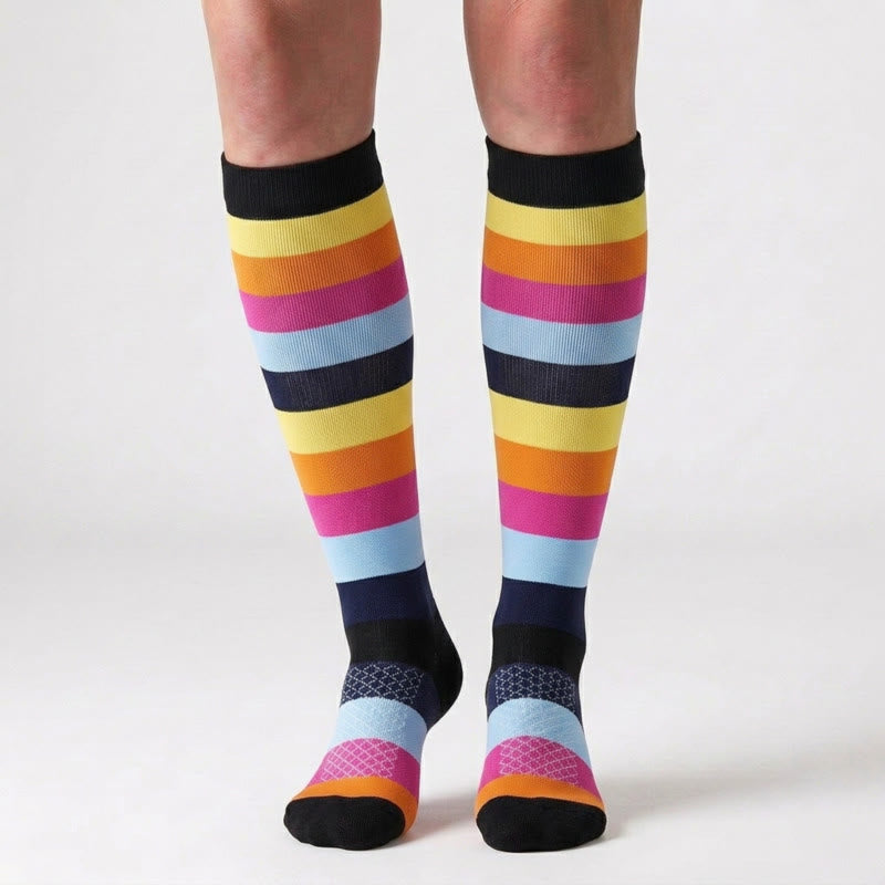 Chaussettes de compression colorées (4 paires) - image 2