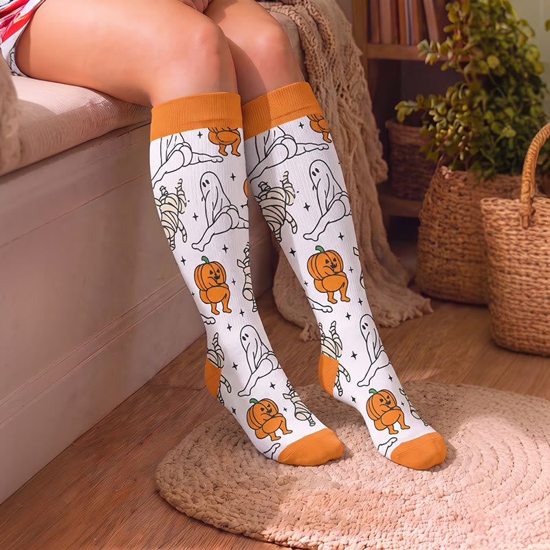 Chaussettes de compression Campfire Ghosts grandes tailles - image 3