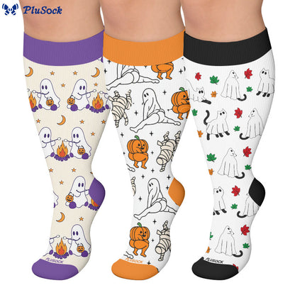 Chaussettes de compression Campfire Ghosts grandes tailles - image 0