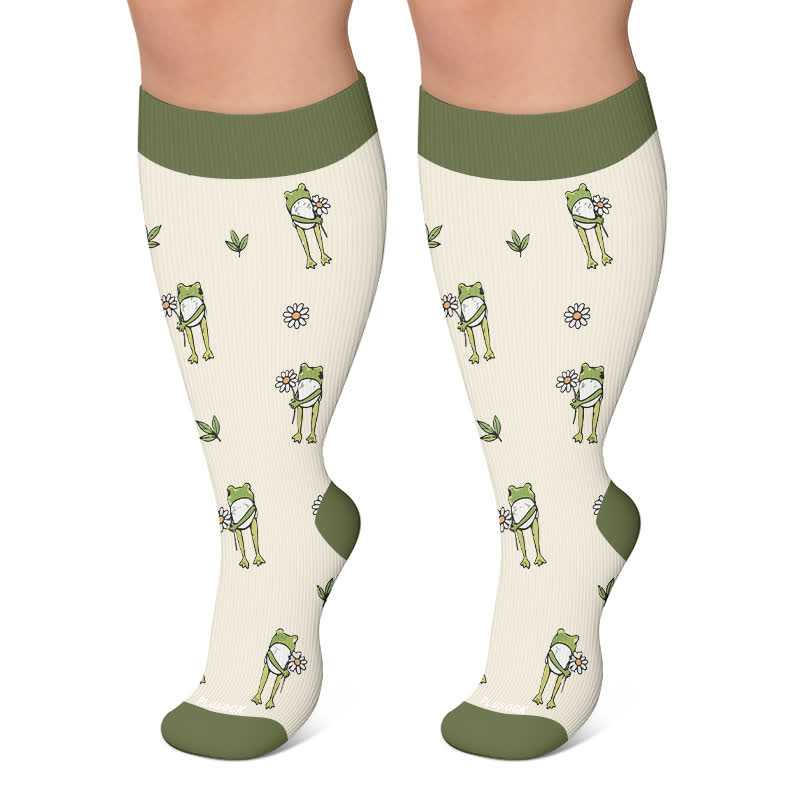 Chaussettes de compression Frog Garden en maille grande taille - Vert - 4XL - image 6