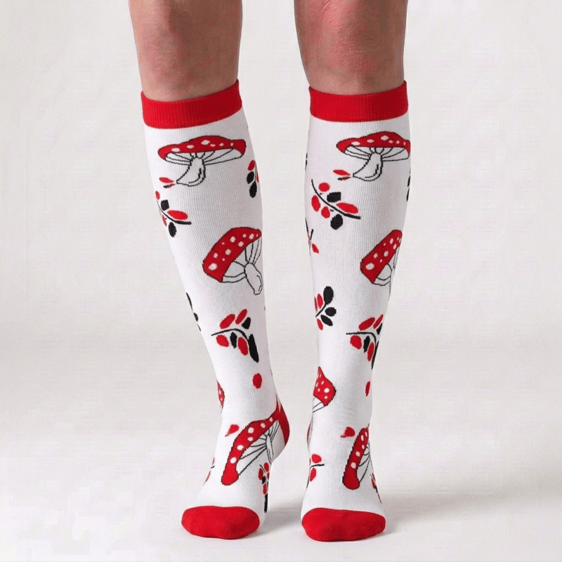 Chaussettes de compression champignons (5 paires) - image 5