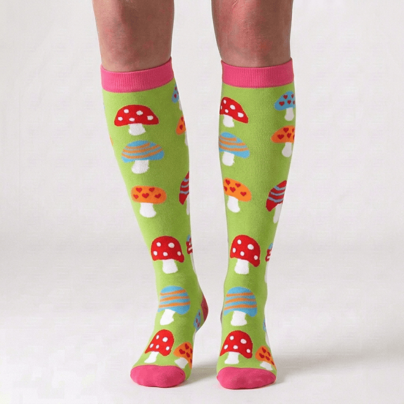 Chaussettes de compression champignons (5 paires) - image 1