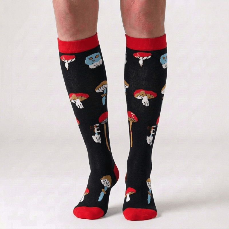 Chaussettes de compression champignons (5 paires) - image 4