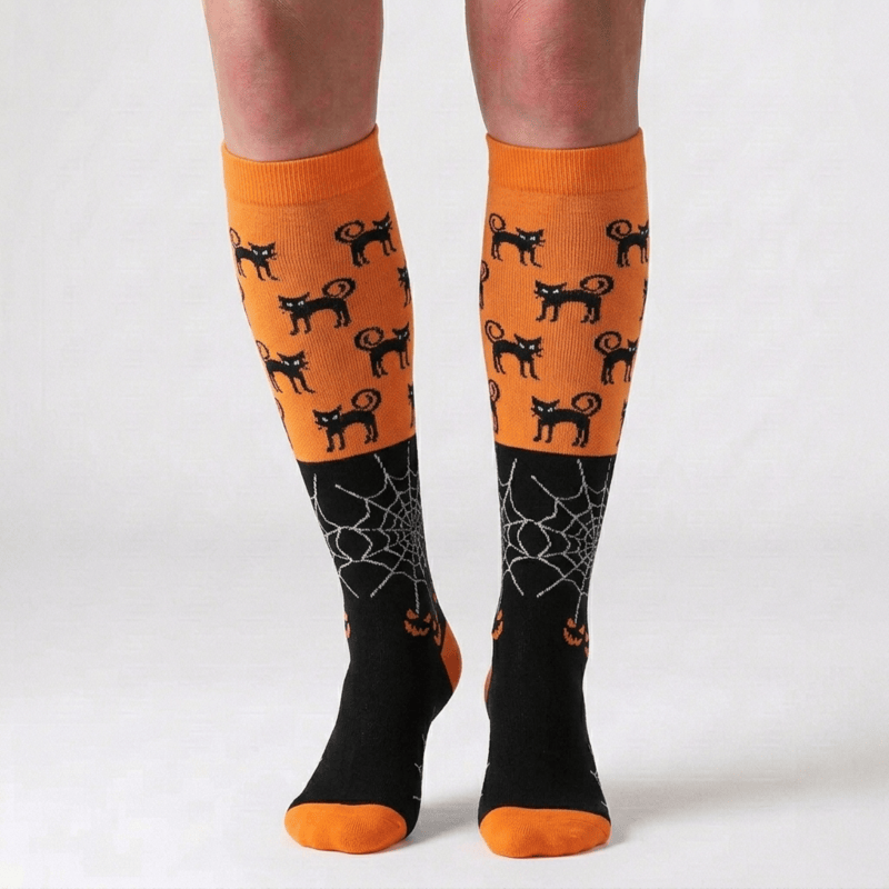 Chaussettes de compression amusantes pour Halloween (6 paires) - image 2