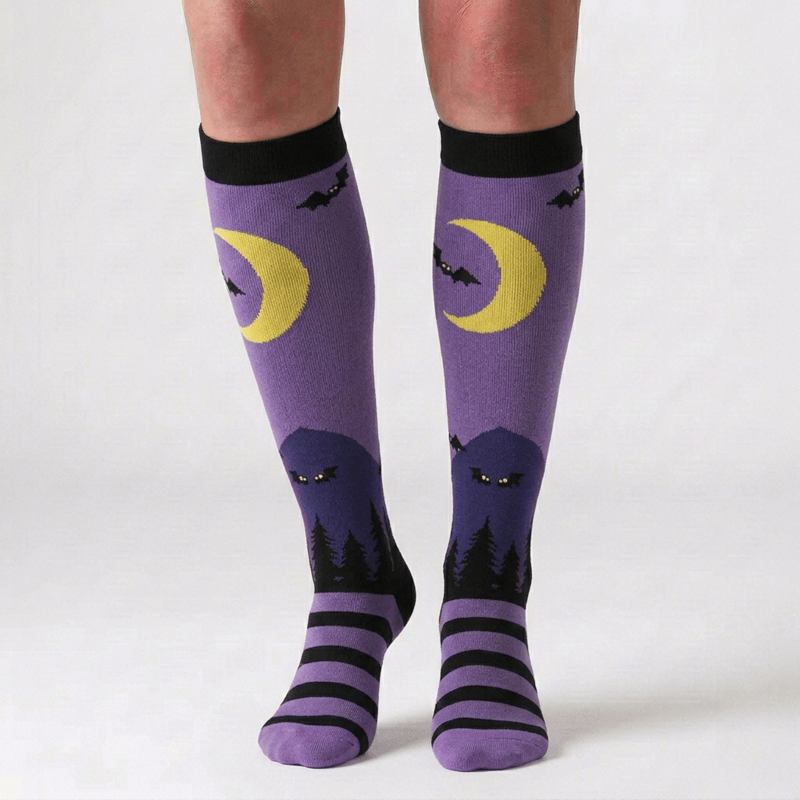 Chaussettes de compression amusantes pour Halloween (6 paires) - image 5