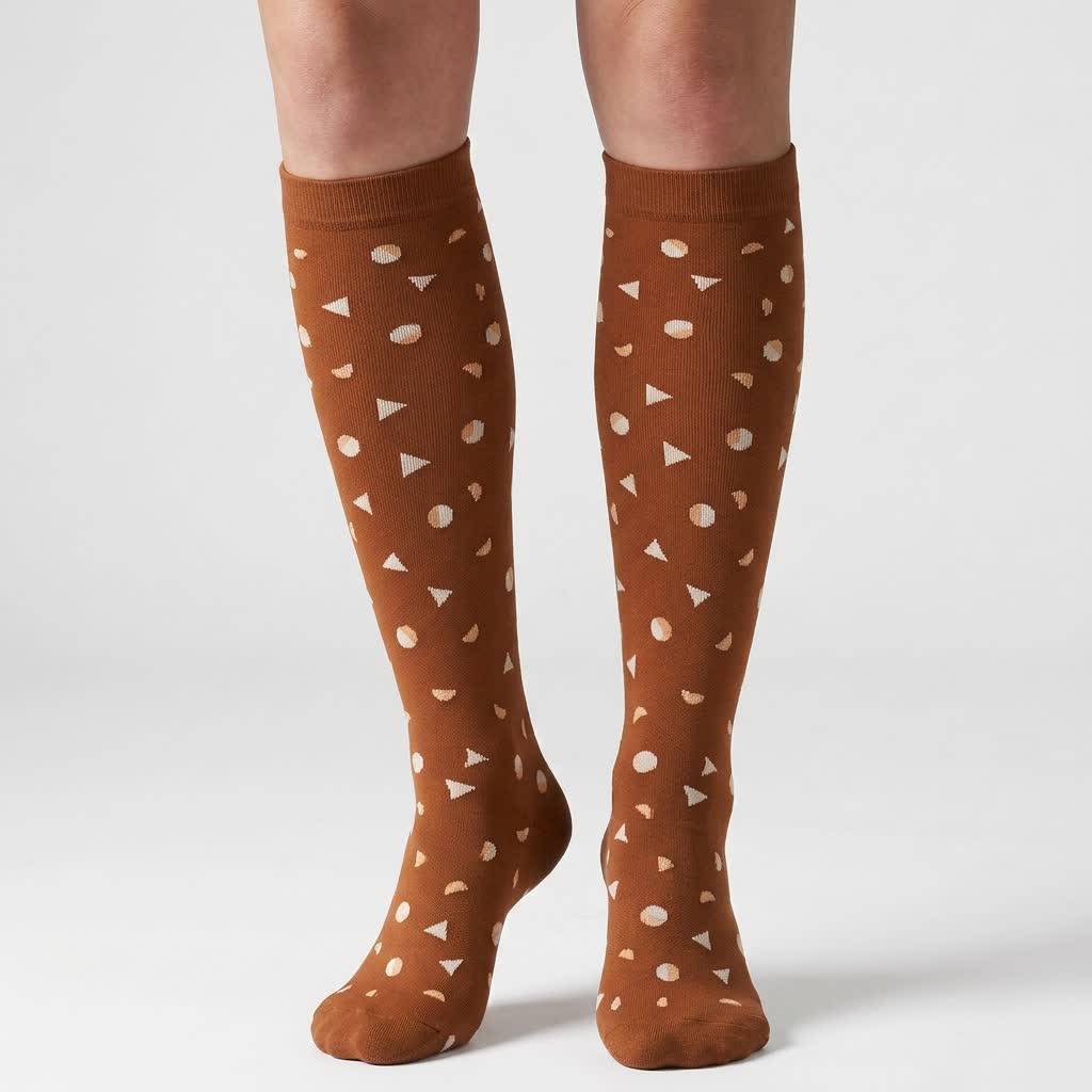 Chaussettes de compression Black Heart (6 paires) - Café - S/M - image 4