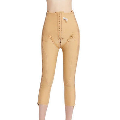 Pantalon Capri gainant taille haute à double fermeture éclair ajustable - image 4