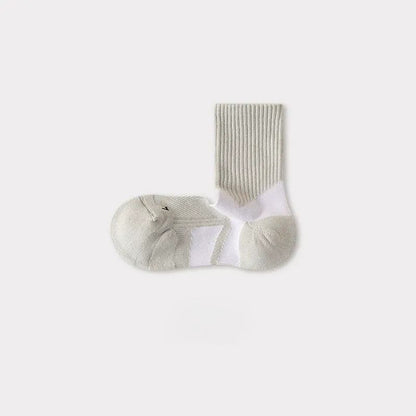 Chaussettes de compression respirantes avec soutien de la voûte plantaire (5 paires) - Gris - 40(US2-7) - image 3