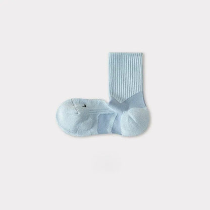 Chaussettes de compression respirantes avec soutien de la voûte plantaire (5 paires) - Bleu - 40(US2-7) - image 5