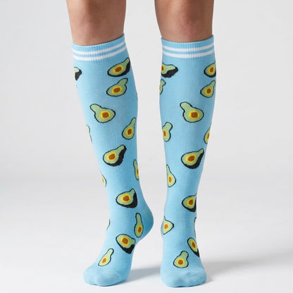 Chaussettes de compression à motifs alimentaires (6 paires) - image 1