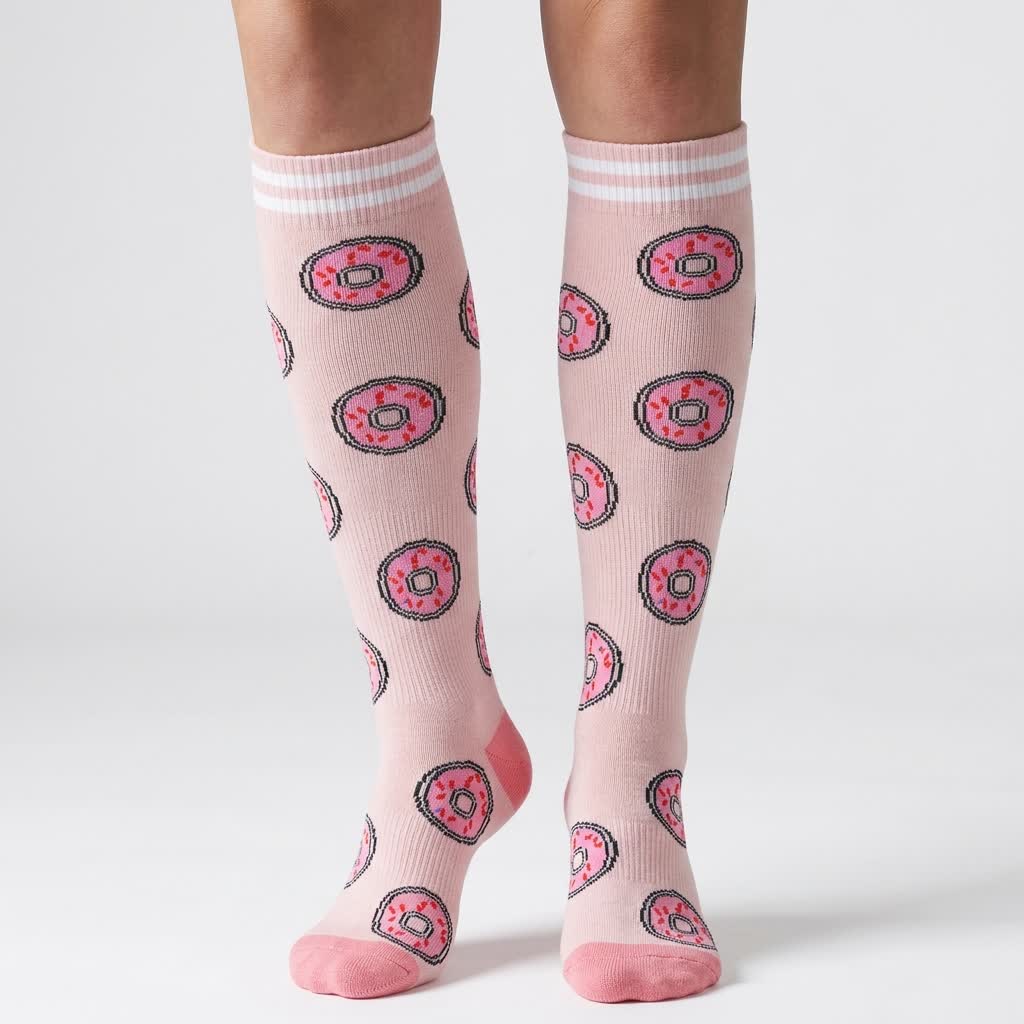 Chaussettes de compression à motifs alimentaires (6 paires) - image 2
