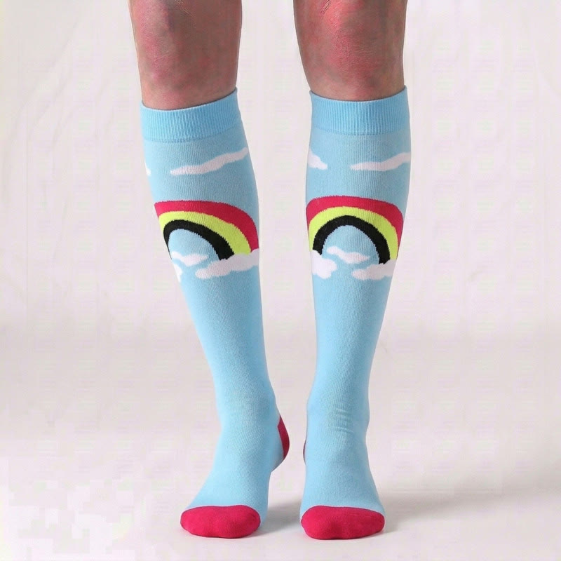 Chaussettes de compression grande taille à motifs variés (6 paires) - image 2