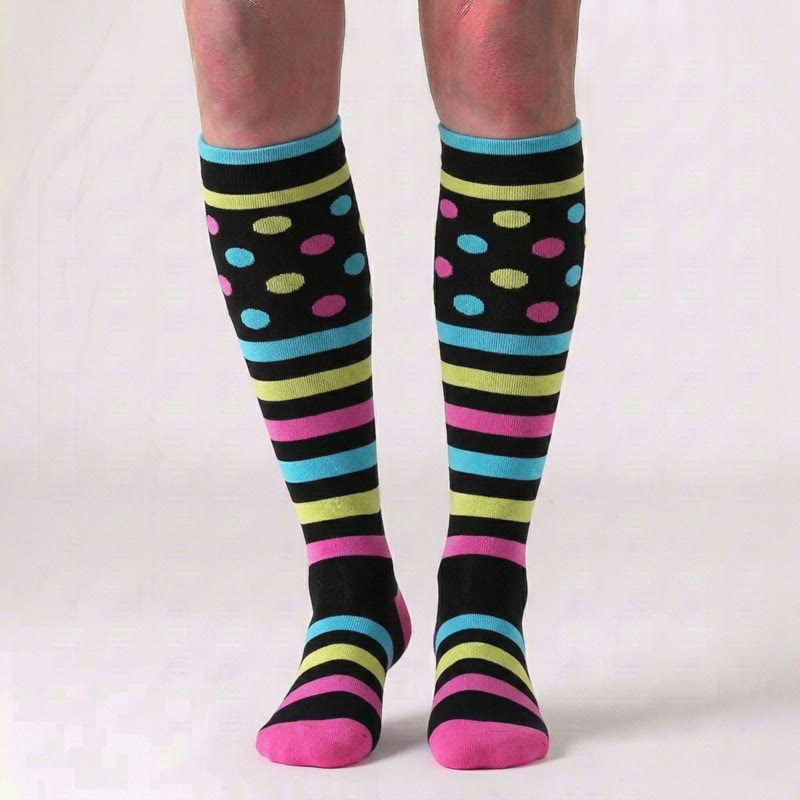 Chaussettes de compression grande taille à motifs variés (6 paires) - image 4