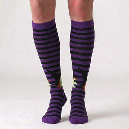 Chaussettes de compression en coton doux pour les fêtes d'Halloween (3 paires) - image 1