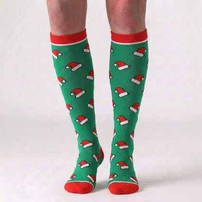 Chaussettes de compression montantes de Noël (6 paires) - image 3