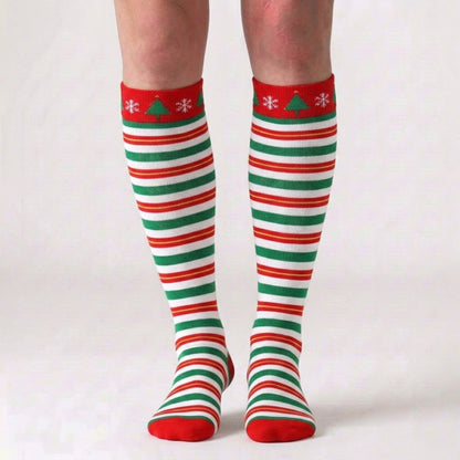 Chaussettes de compression à motif mignon de Noël (6 paires) - image 3